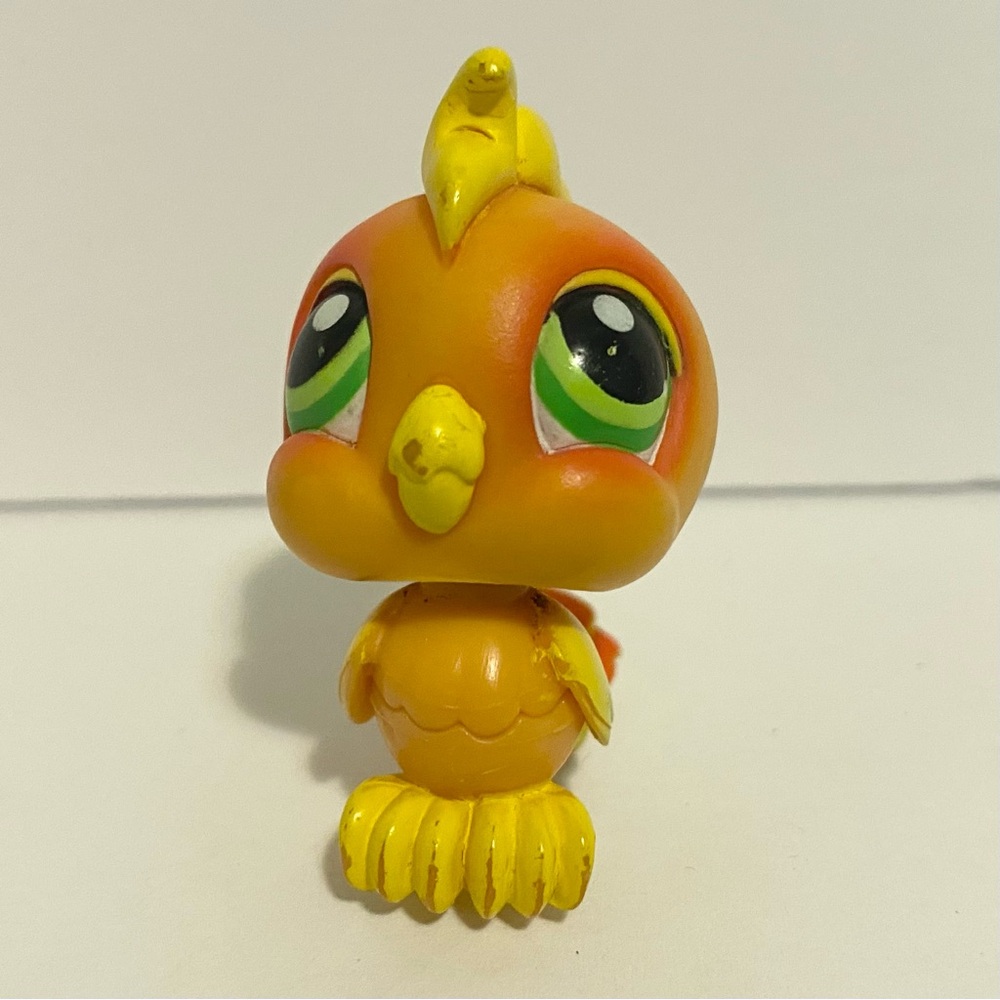 LPS Bird Littlest Pet Shop 120 Orange Cockatoo Vintage Toy Figure 2000s 4/$20 🛑